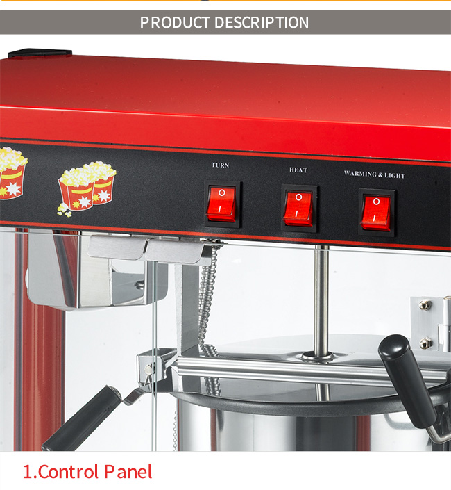 De commerciële van het de Verwerkingsmateriaal van het Snackvoedsel Maker van de de Uitgavenpopcorn Luxe